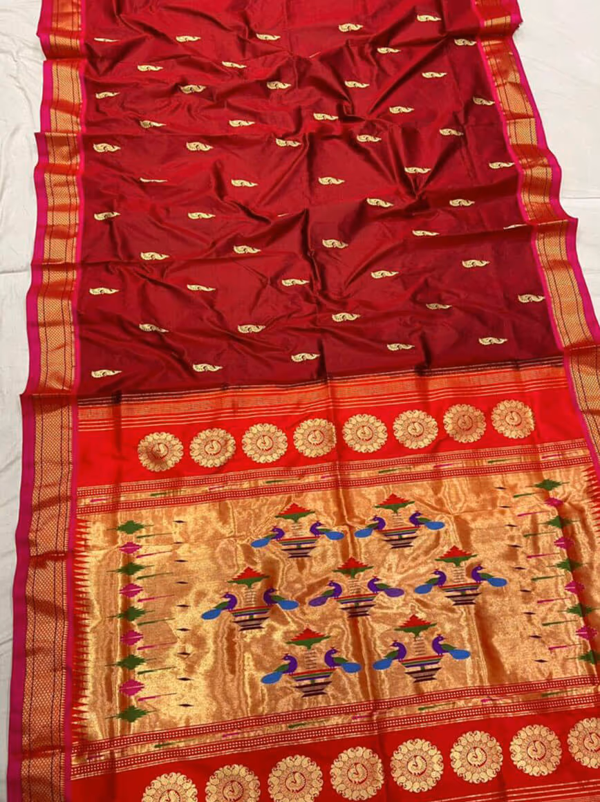 Yeola Paithani saree manufacturer Maharashtra silk