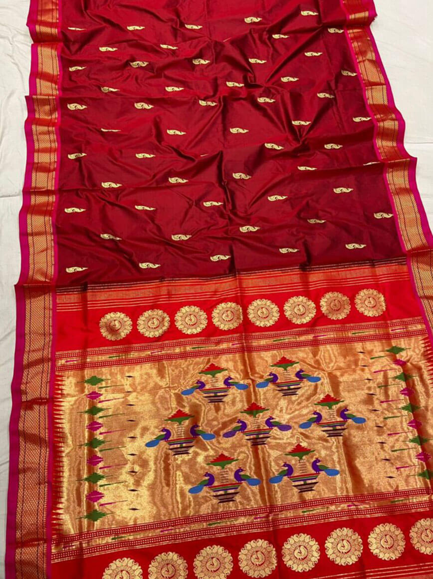 Yeola Paithani saree manufacturer Maharashtra silk